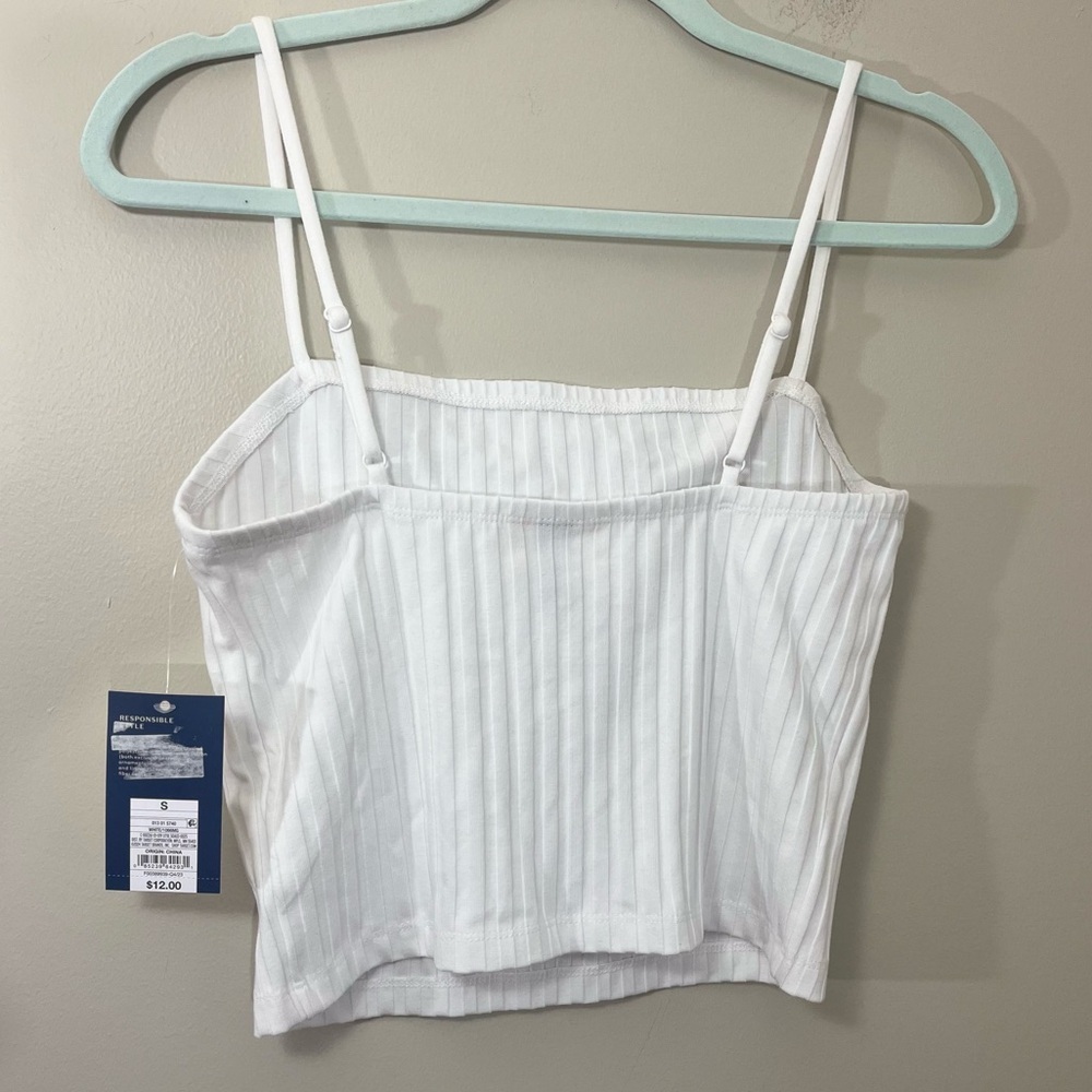 Universal Thread White Ribbed Tank Top - Picture 2 of 11